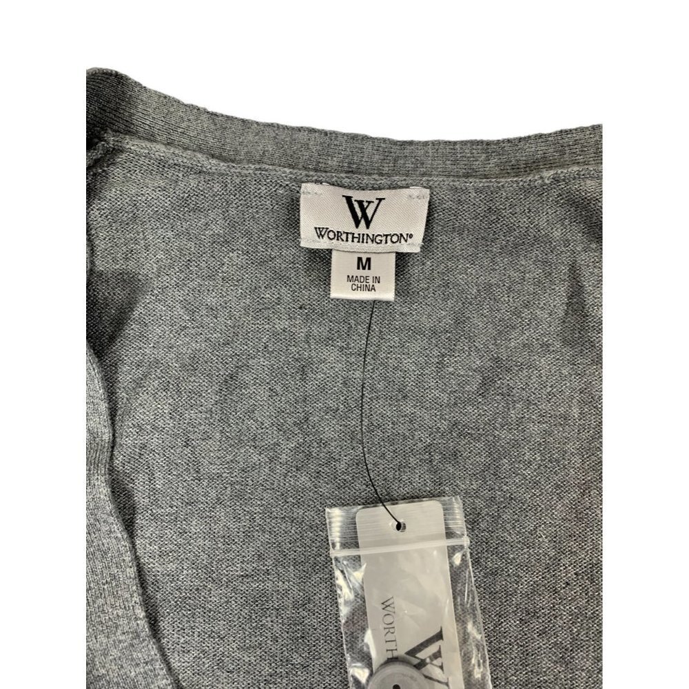 Worthington Women's Heath Grey Casual Sweater - Picture 2 of 5